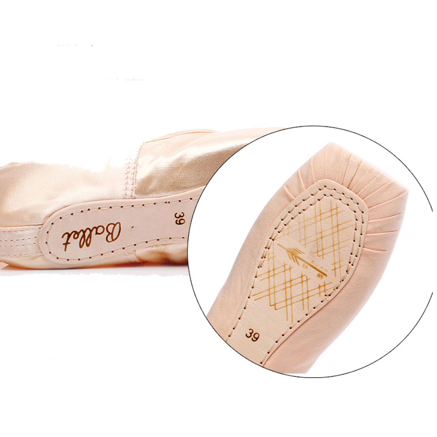 Solid Ribbon Ballet Square Toe Flats - image 5