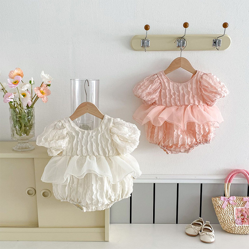 Chiffon Rosette Short Sleeve Regular Dresses - image 7