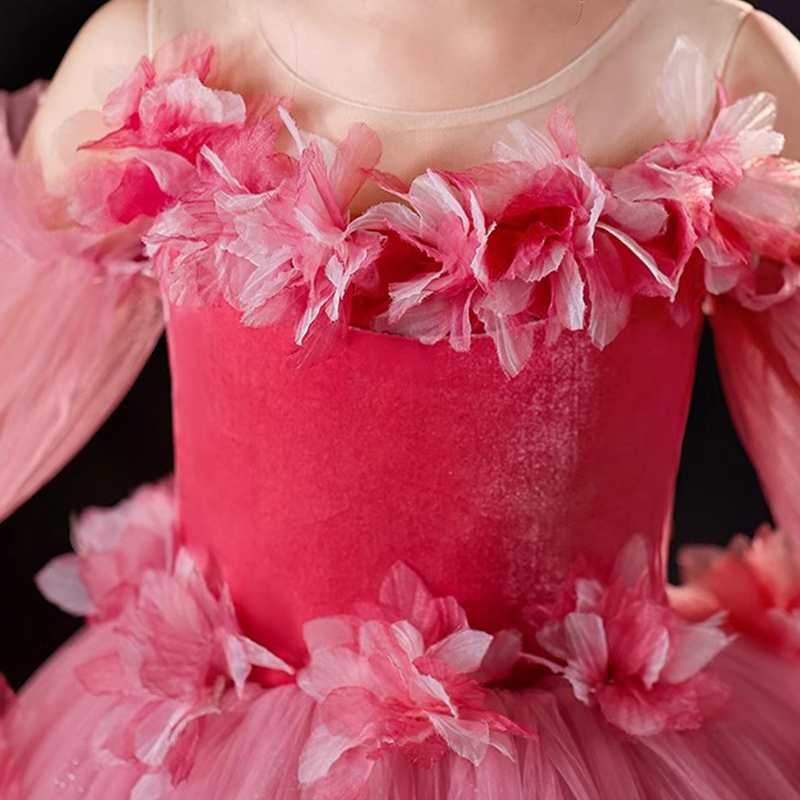 Mesh Rosette Sleeveless Maxi Dresses - image 4