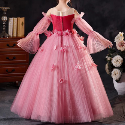 Mesh Rosette Sleeveless Maxi Dresses - image 3