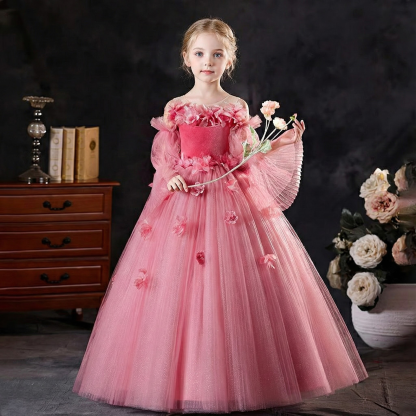 Mesh Rosette Sleeveless Maxi Dresses - image 2