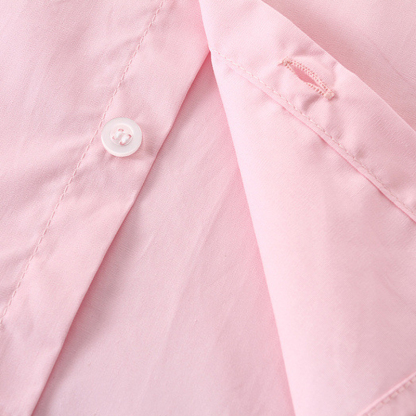 Cotton Bow Overalls Removable Long Sleeve Regular Two-piece Set - image 13