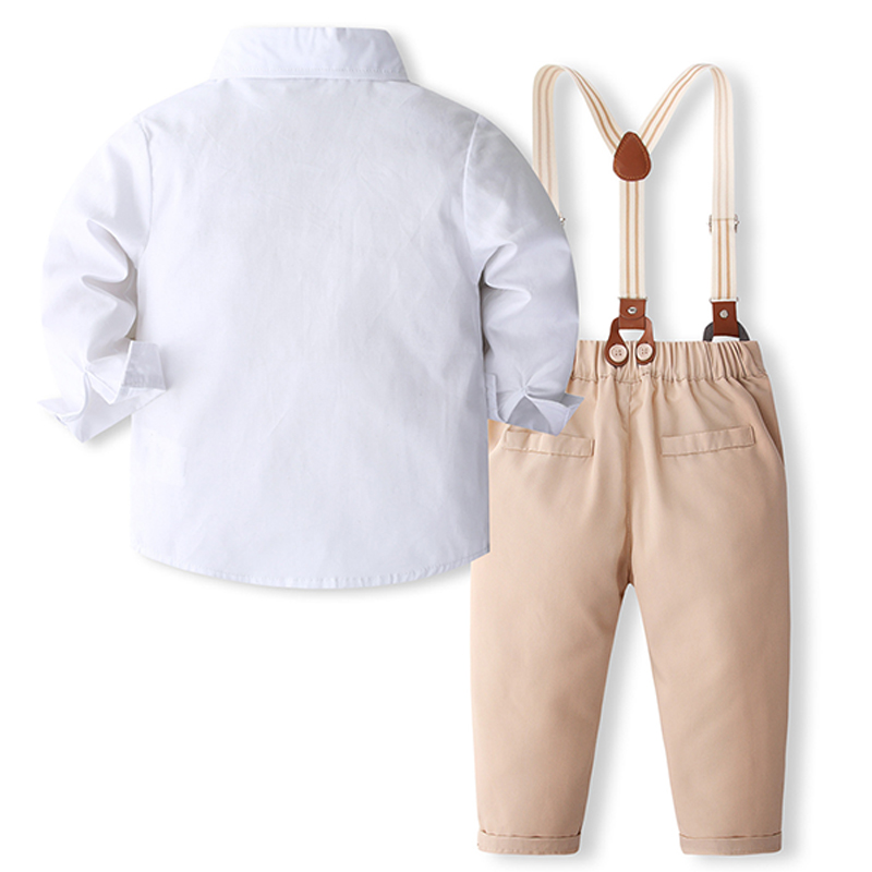 Cotton Bow Overalls Removable Long Sleeve Regular Two-piece Set - image 28