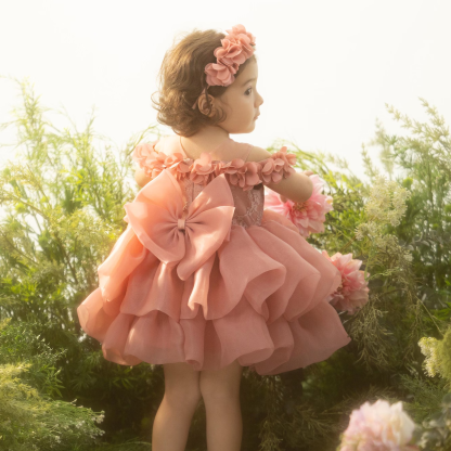 Organza Rosette Sleeveless Midi Dresses - image 5