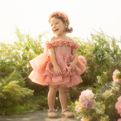 Organza Rosette Sleeveless Midi Dresses - image 2