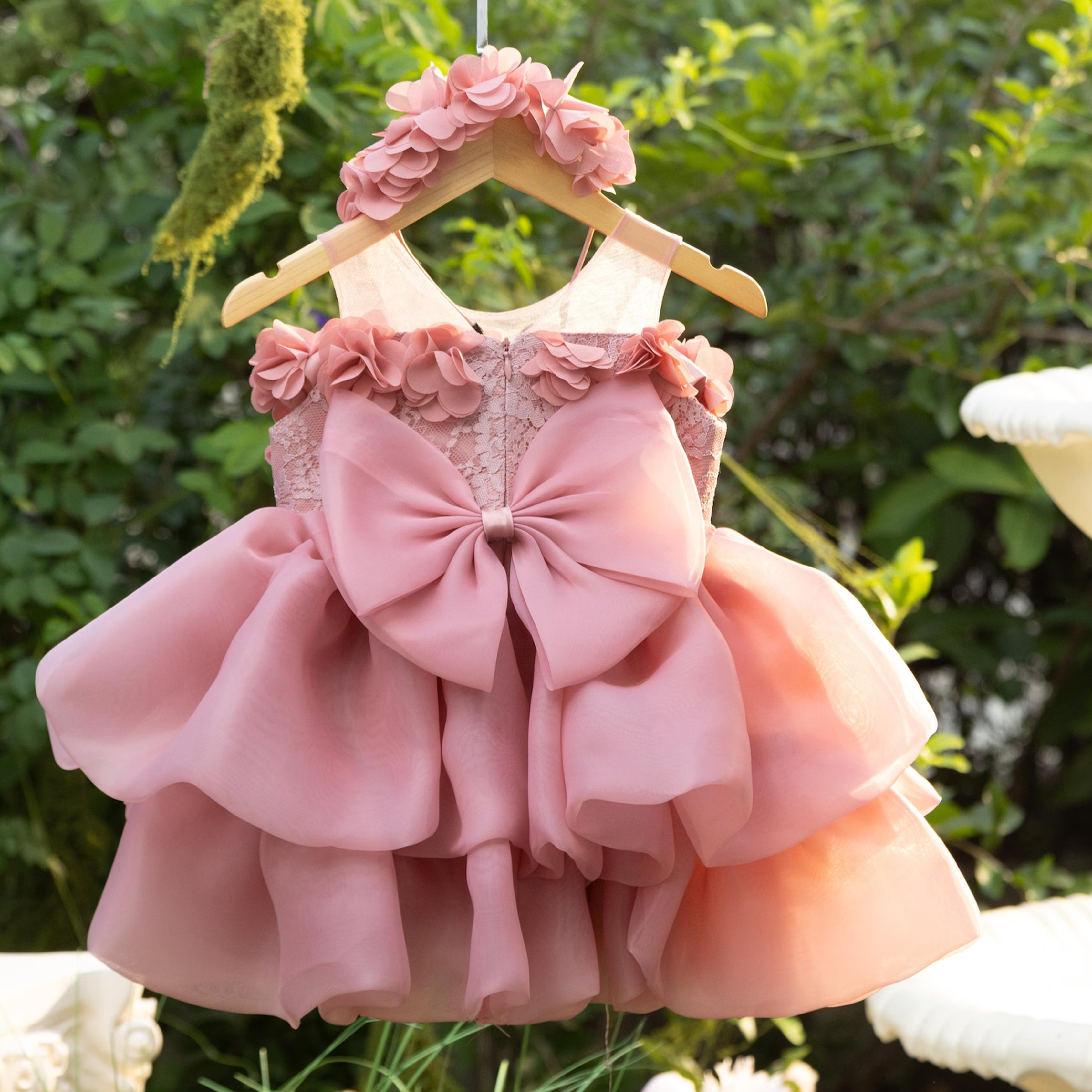 Organza Rosette Sleeveless Midi Dresses - image 4