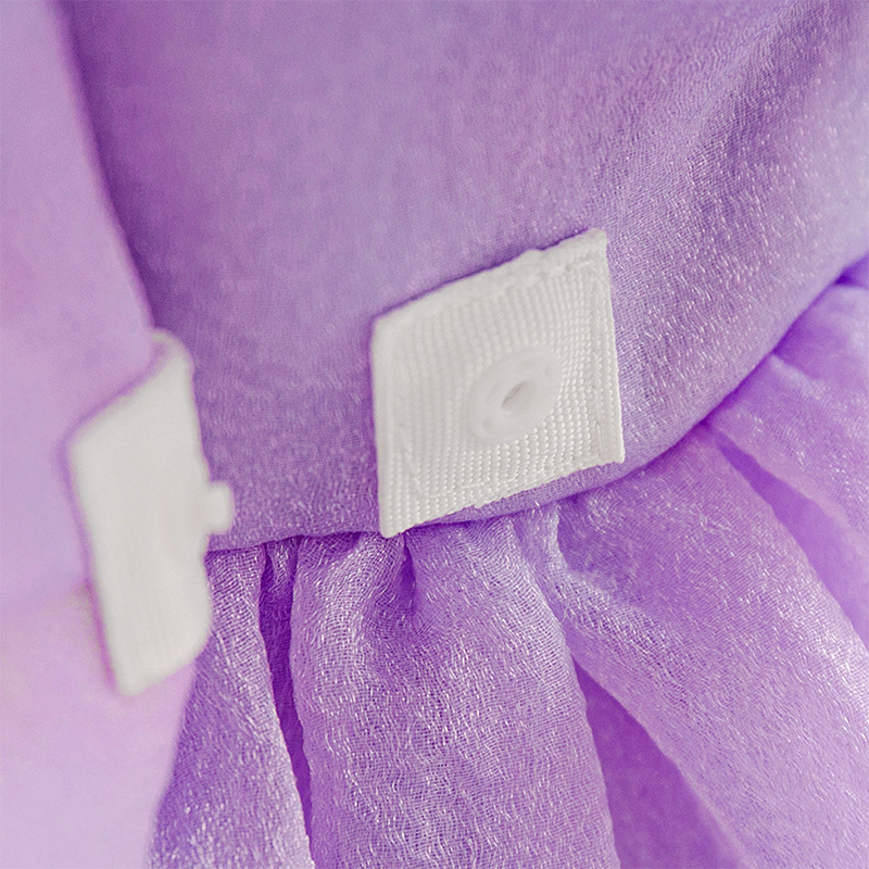 Organza Cotton-Blend Bow Ruched Short Sleeve Regular Dresses - image 16