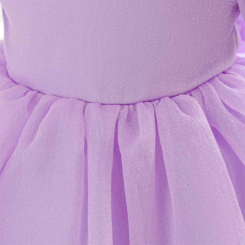 Organza Cotton-Blend Bow Ruched Short Sleeve Regular Dresses - image 14