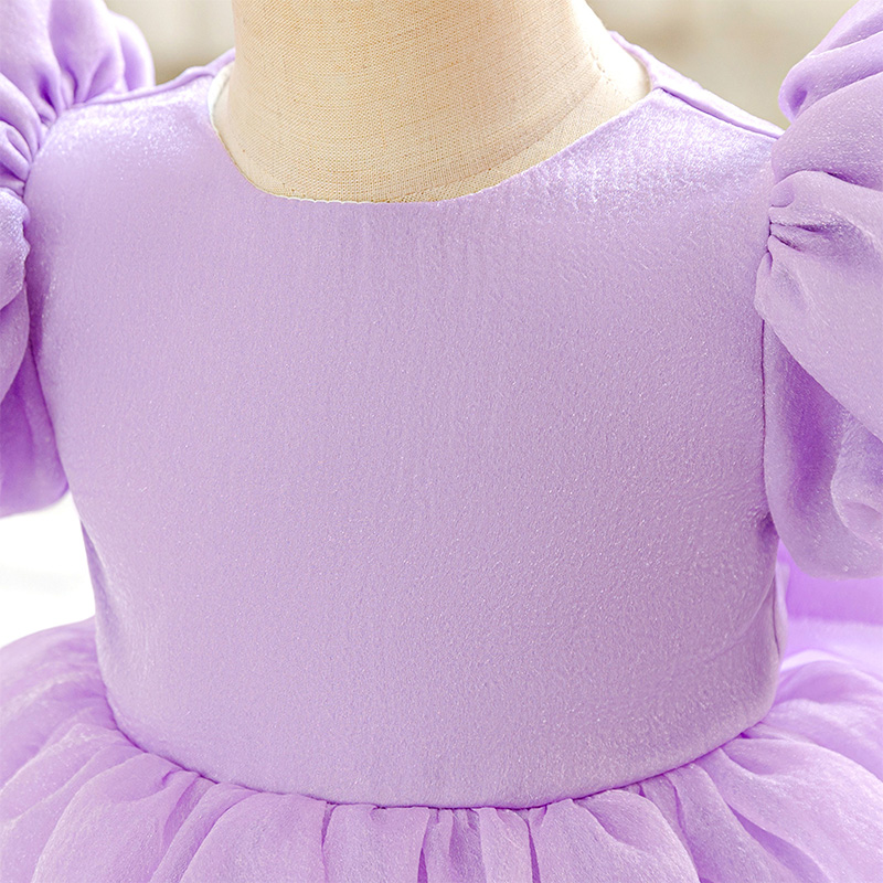 Organza Cotton-Blend Bow Ruched Short Sleeve Regular Dresses - image 13