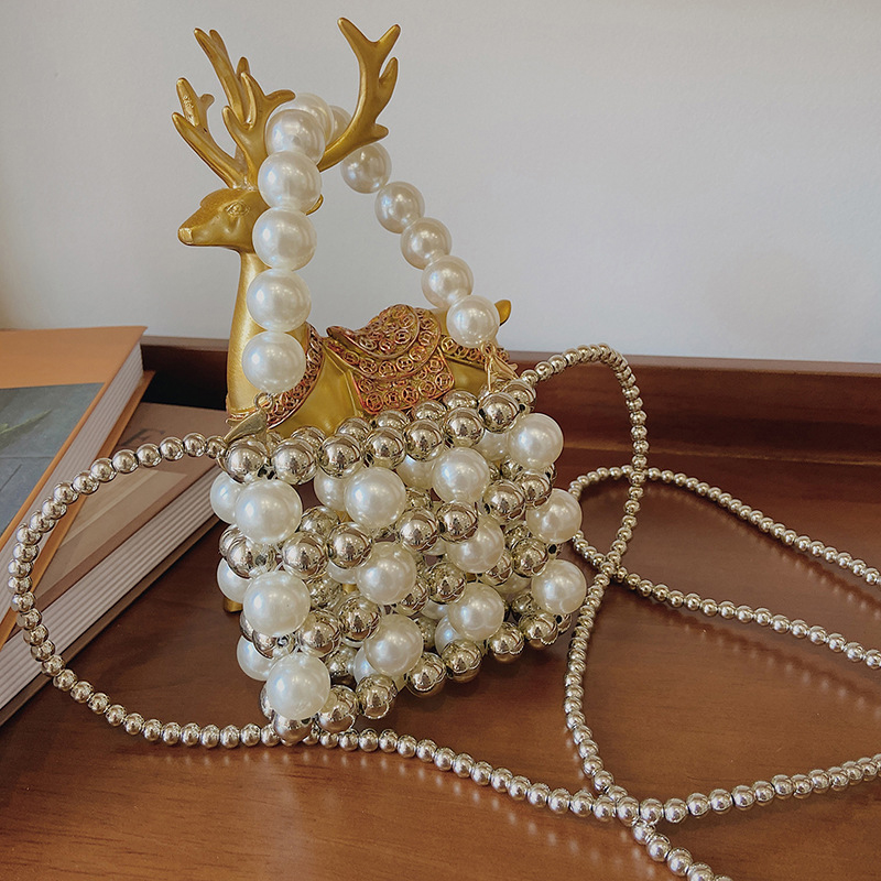 Solid With Pearls Bags - image 7