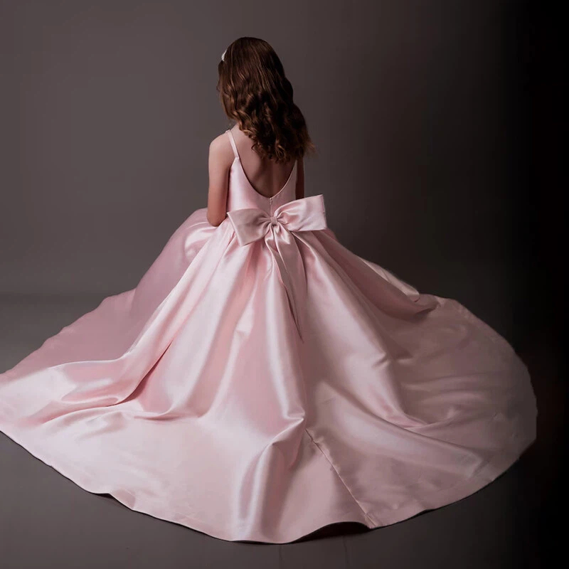 Satin Bow Sleeveless Maxi Dresses - image 25