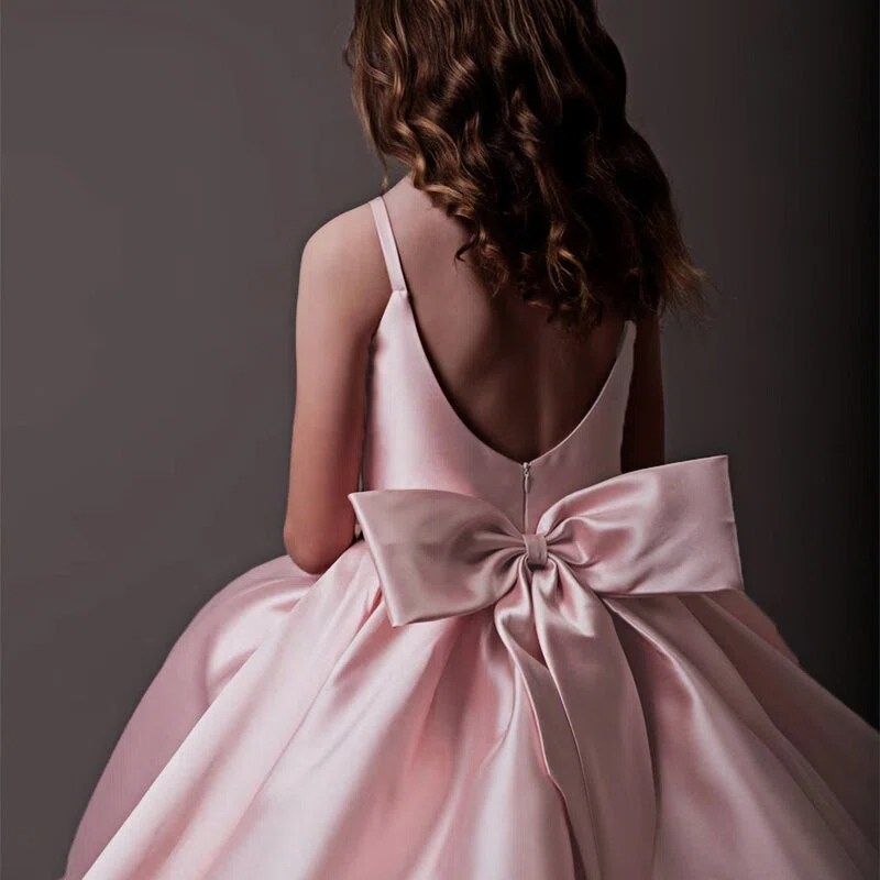Satin Bow Sleeveless Maxi Dresses - image 32
