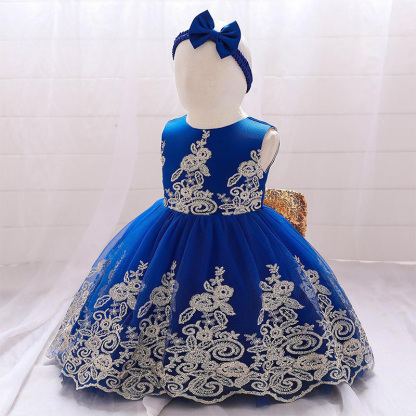 Mesh Lace Glitter Bow Lace Sequins Sleeveless Midi Dresses - image 25