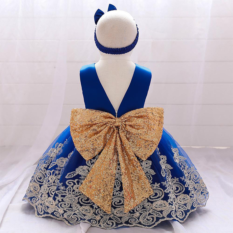 Mesh Lace Glitter Bow Lace Sequins Sleeveless Midi Dresses - image 26