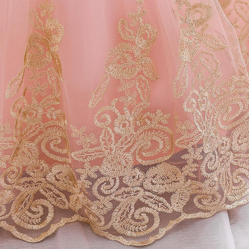 Mesh Lace Glitter Bow Lace Sequins Sleeveless Midi Dresses - image 6
