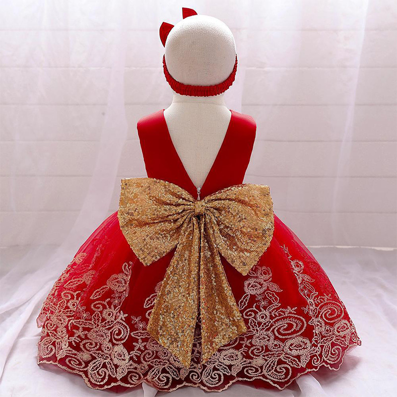 Mesh Lace Glitter Bow Lace Sequins Sleeveless Midi Dresses - image 34