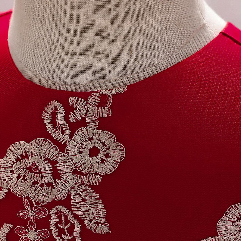 Mesh Lace Glitter Bow Lace Sequins Sleeveless Midi Dresses - image 36