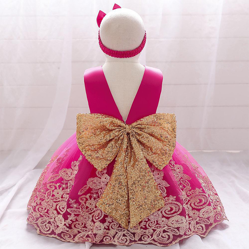 Mesh Lace Glitter Bow Lace Sequins Sleeveless Midi Dresses - image 42