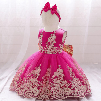 Mesh Lace Glitter Bow Lace Sequins Sleeveless Midi Dresses - image 41