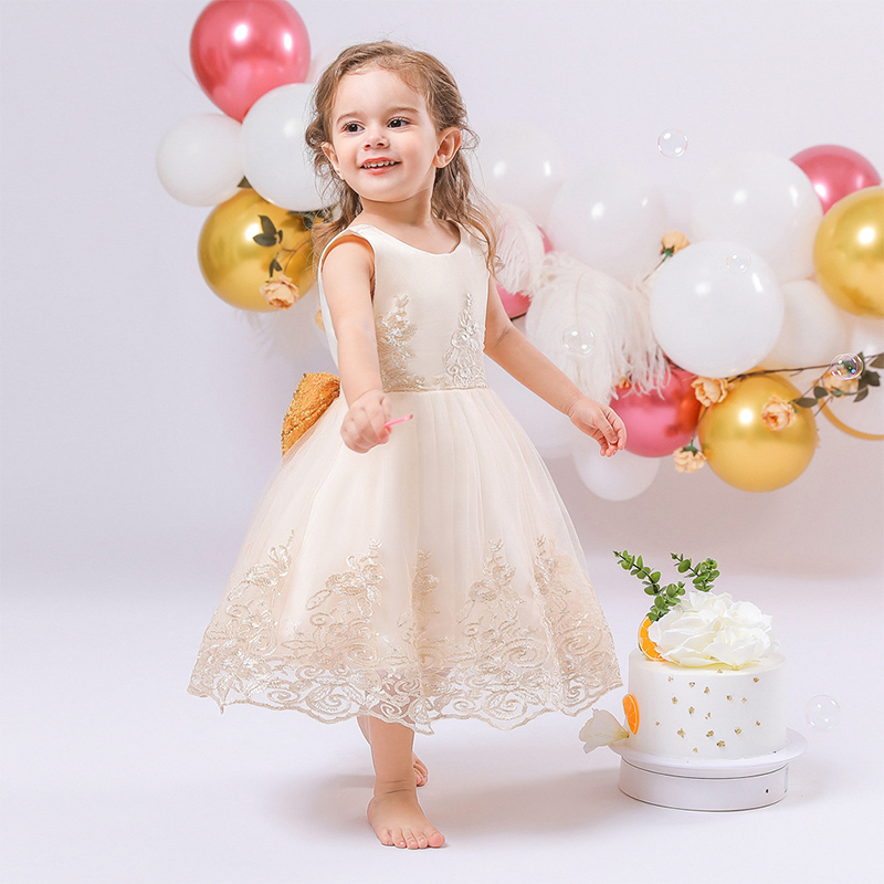Mesh Lace Glitter Bow Lace Sequins Sleeveless Midi Dresses - image 11