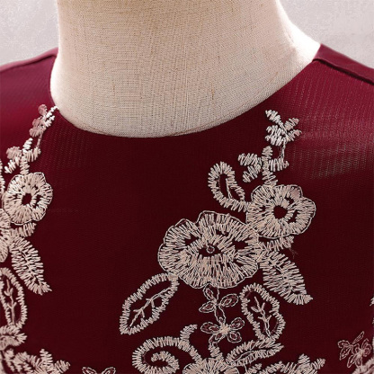 Mesh Lace Glitter Bow Lace Sequins Sleeveless Midi Dresses - image 52
