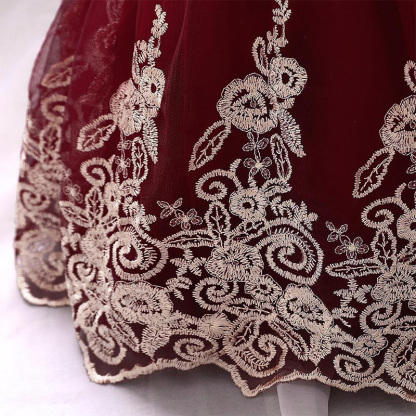 Mesh Lace Glitter Bow Lace Sequins Sleeveless Midi Dresses - image 54