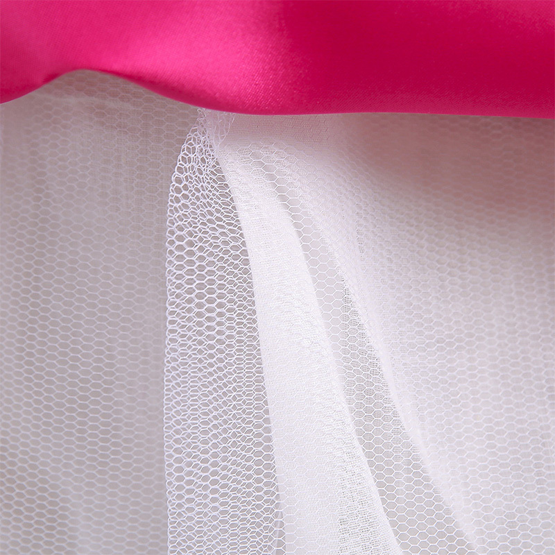 Mesh Lace Bow Lace Half Sleeve Midi Dresses - image 16