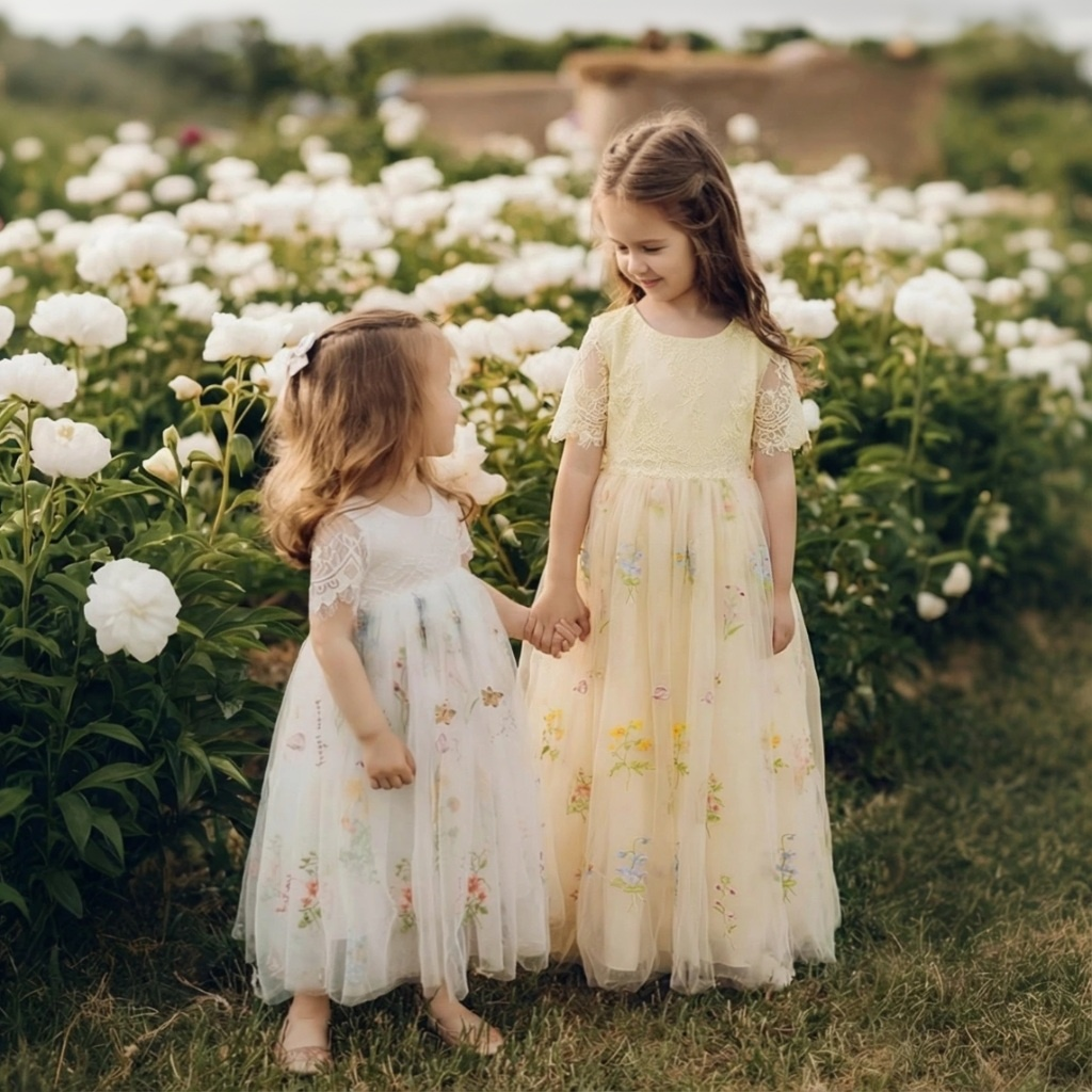 Lace Backless Lace Edge Long Sleeve Maxi Dresses - image 4