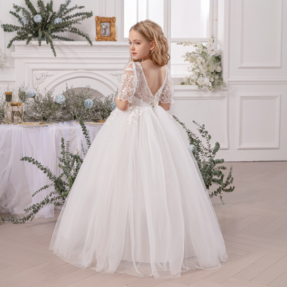 Mesh Backless Long Sleeve Maxi Dresses - image 8