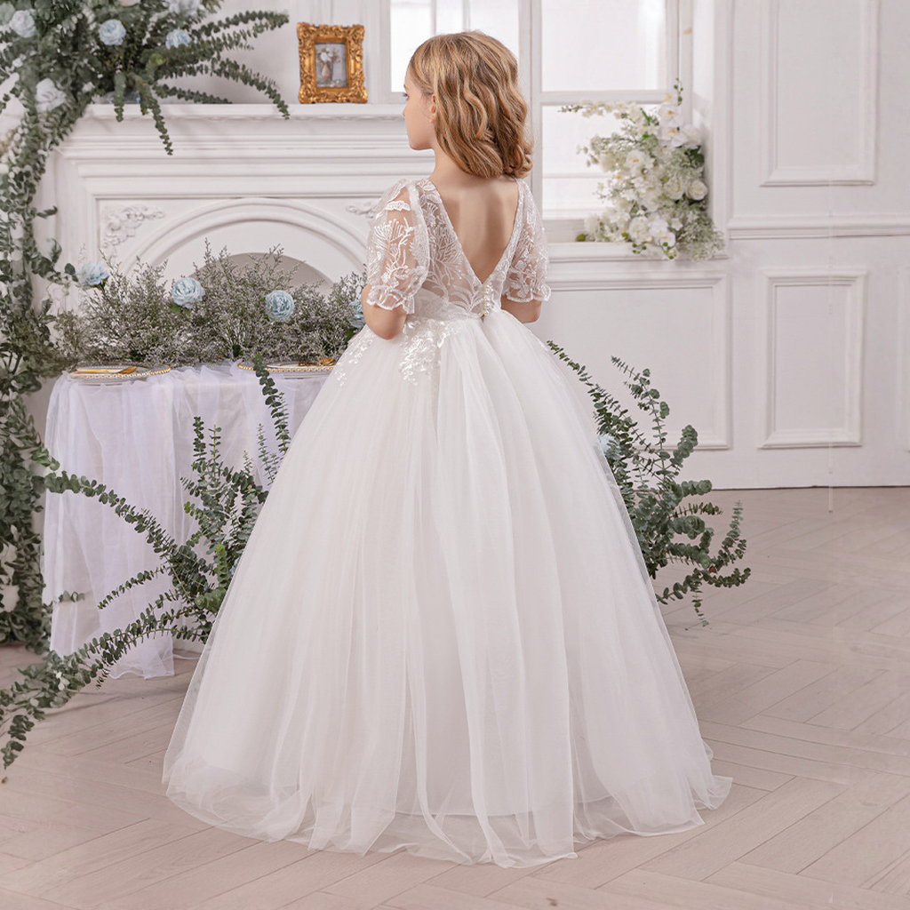 Mesh Backless Long Sleeve Maxi Dresses - image 9