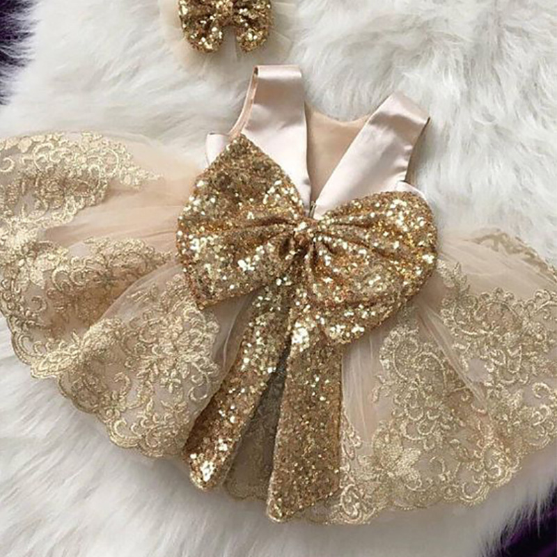 Satin Backless Bow Sleeveless Maxi Dresses - Champagne - 9-11Y - image 1