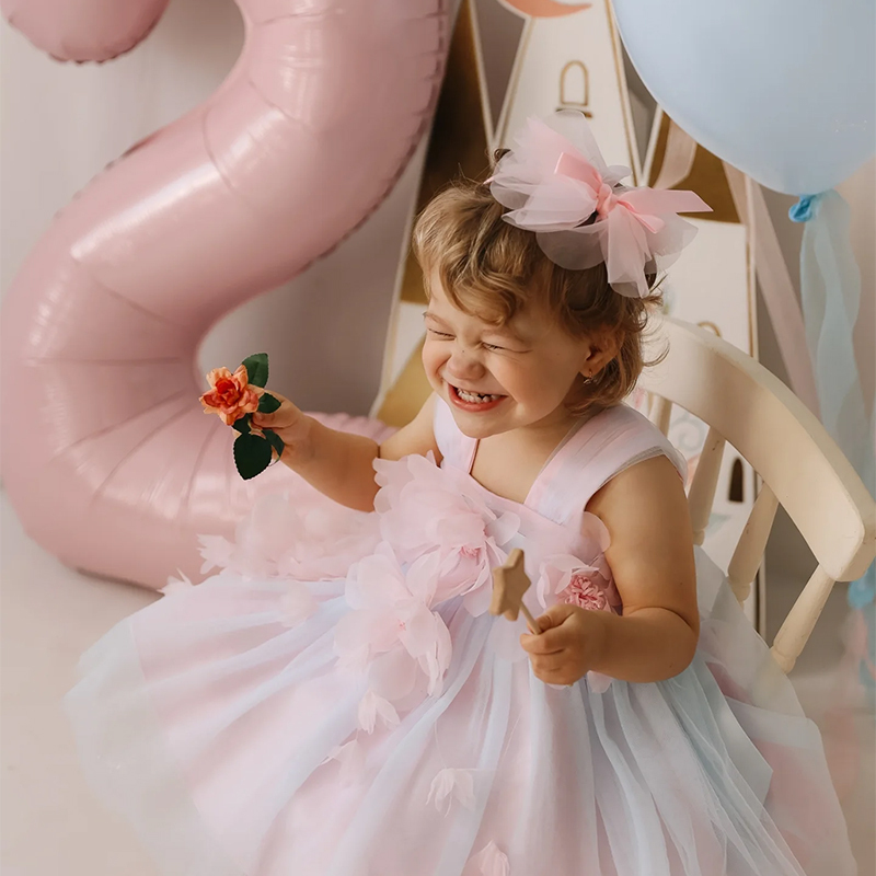 Mesh Rosette Sleeveless Midi Dresses - image 12