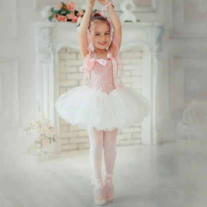 Chemical Fiber Blend Bow Knot Front Ballet Sleeveless Midi Dresses - image 9