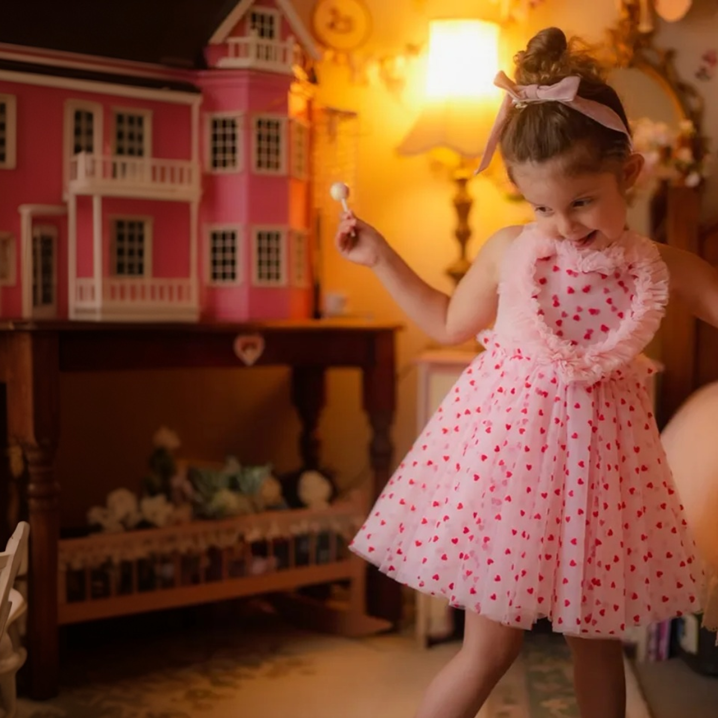 Mesh Lace-up Sleeveless Midi Dresses - image 3