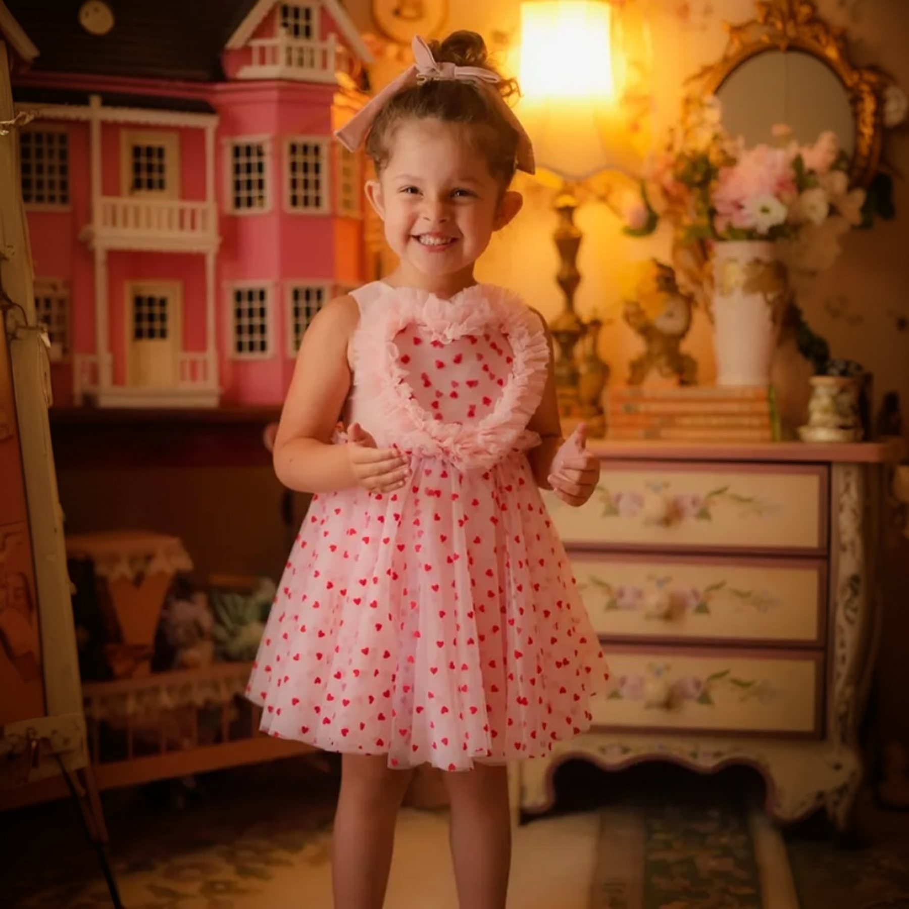 Mesh Lace-up Sleeveless Midi Dresses - image 4