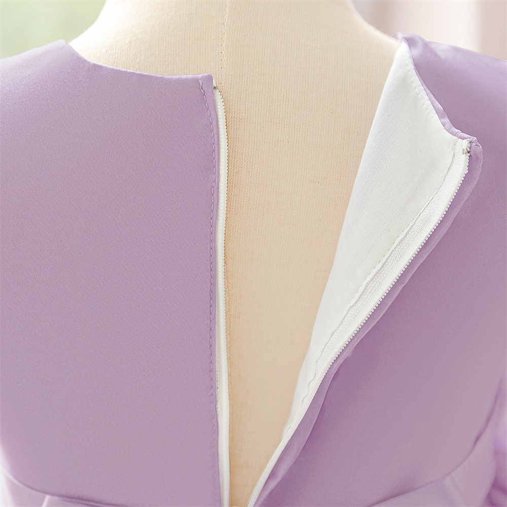Organza Rosette Cap Sleeve Midi Dresses - image 7
