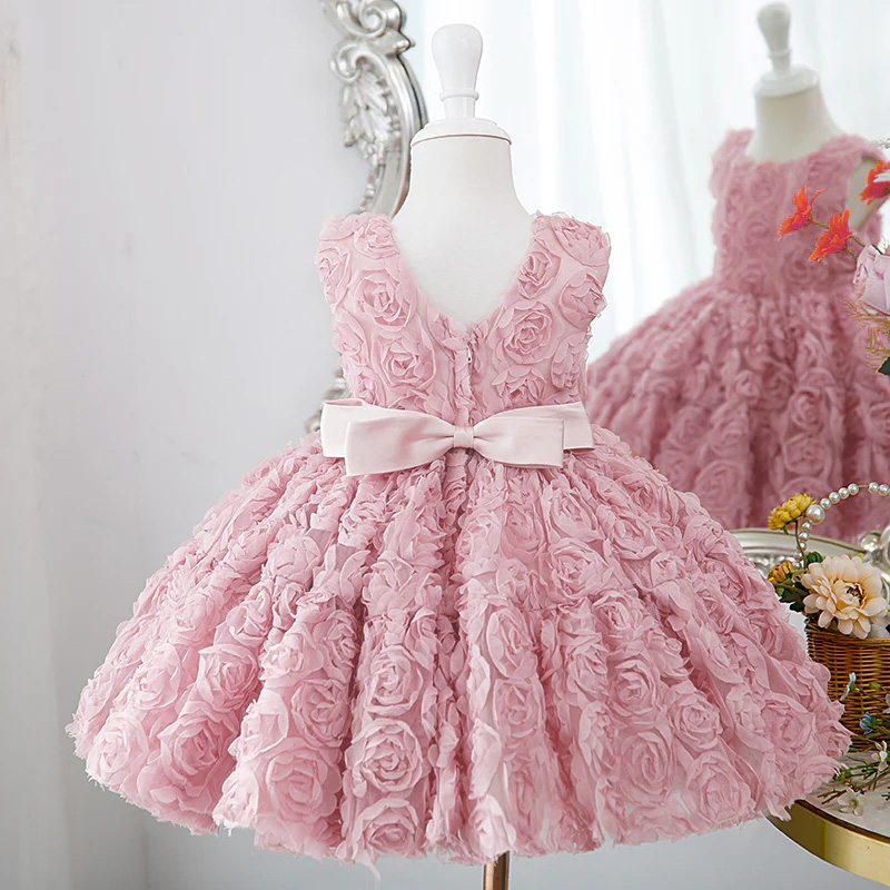 Chiffon Bow Sleeveless Mid-long Dresses - image 2