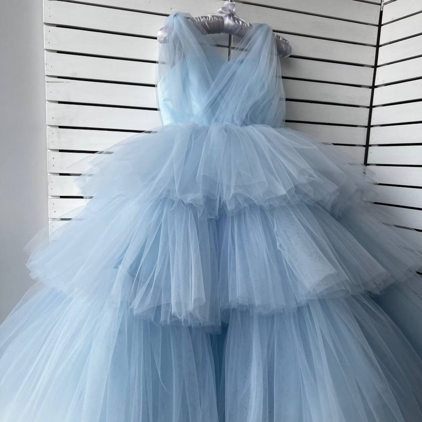 Mesh Tiered Sleeveless Maxi Dresses - image 8