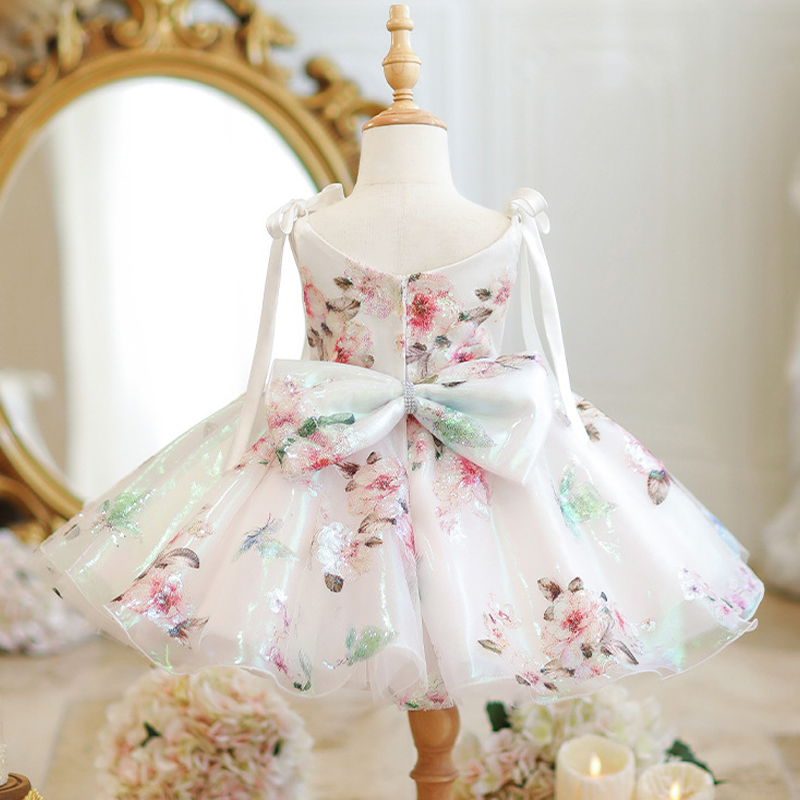 Satin Bow Sequins Sleeveless Midi Dresses - image 2