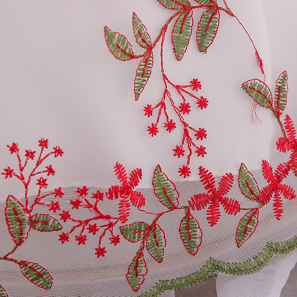 Mesh Bow Rosette Cap Sleeve Midi Dresses - image 15