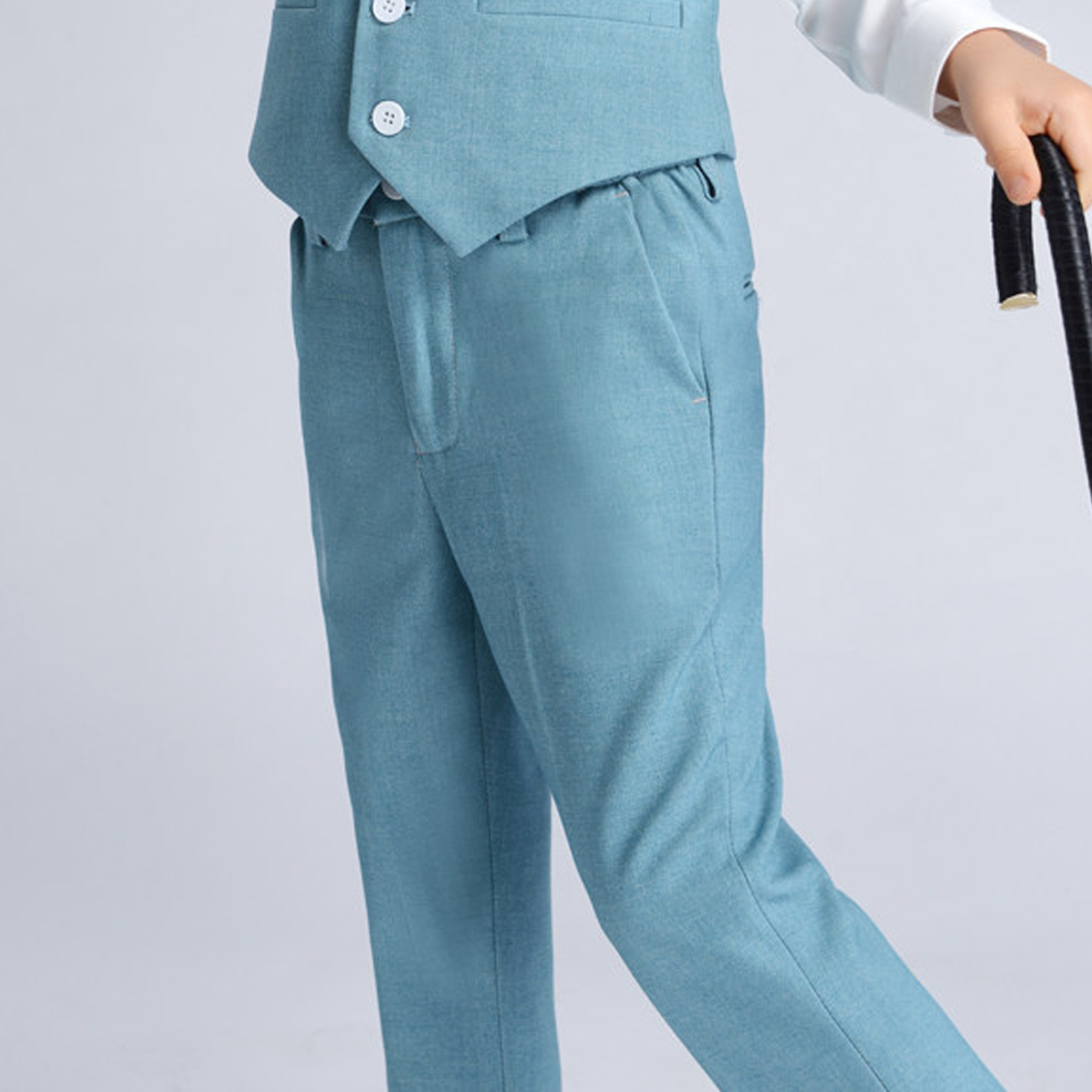 Chemical Fiber Blend Button Long Sleeve Regular Six-piece Formal Suit - image 16