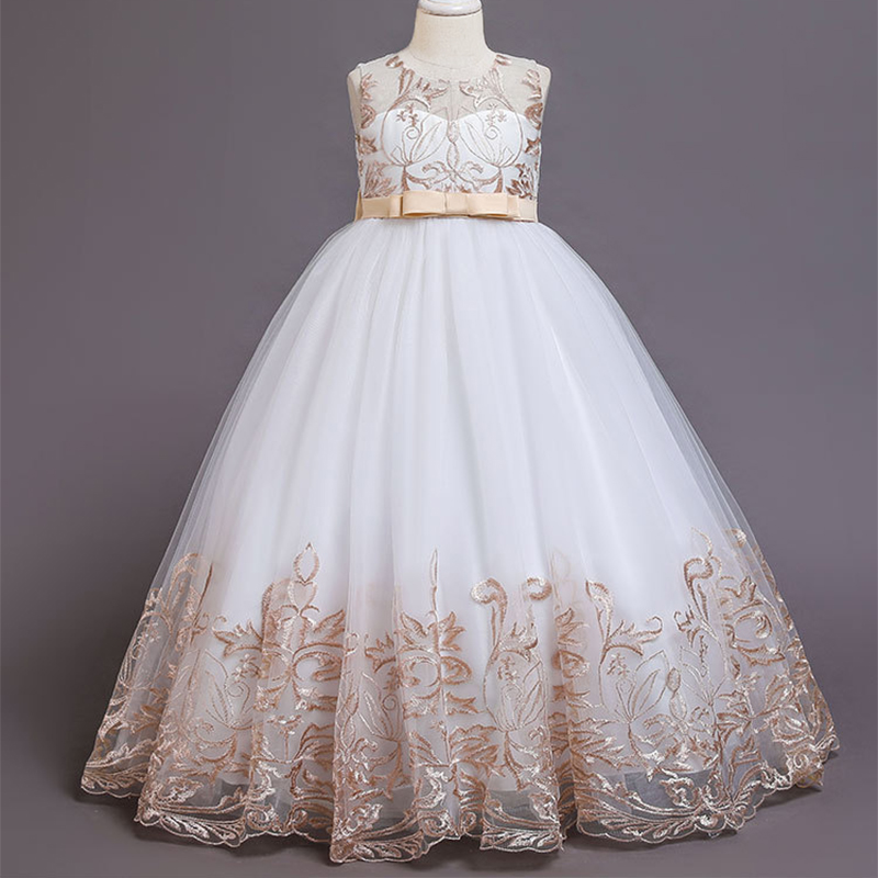 Mesh Applique Sleeveless Maxi Dresses - image 3