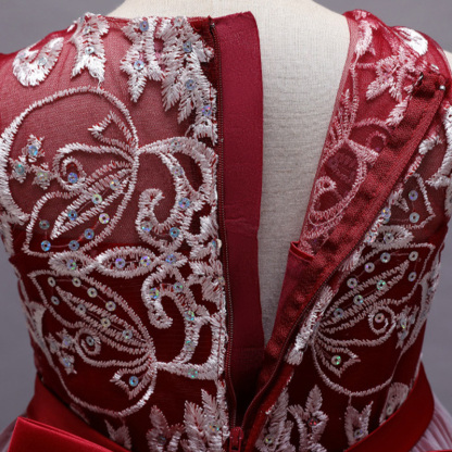 Mesh Lace Bow Lace Sleeveless Long Dresses - image 42