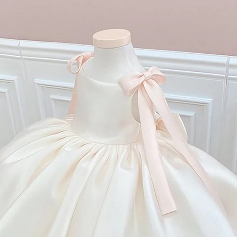 Satin Bow Sleeveless Midi Dresses - image 4