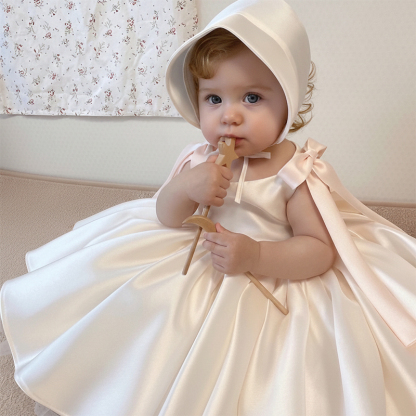 Satin Bow Sleeveless Midi Dresses - image 3