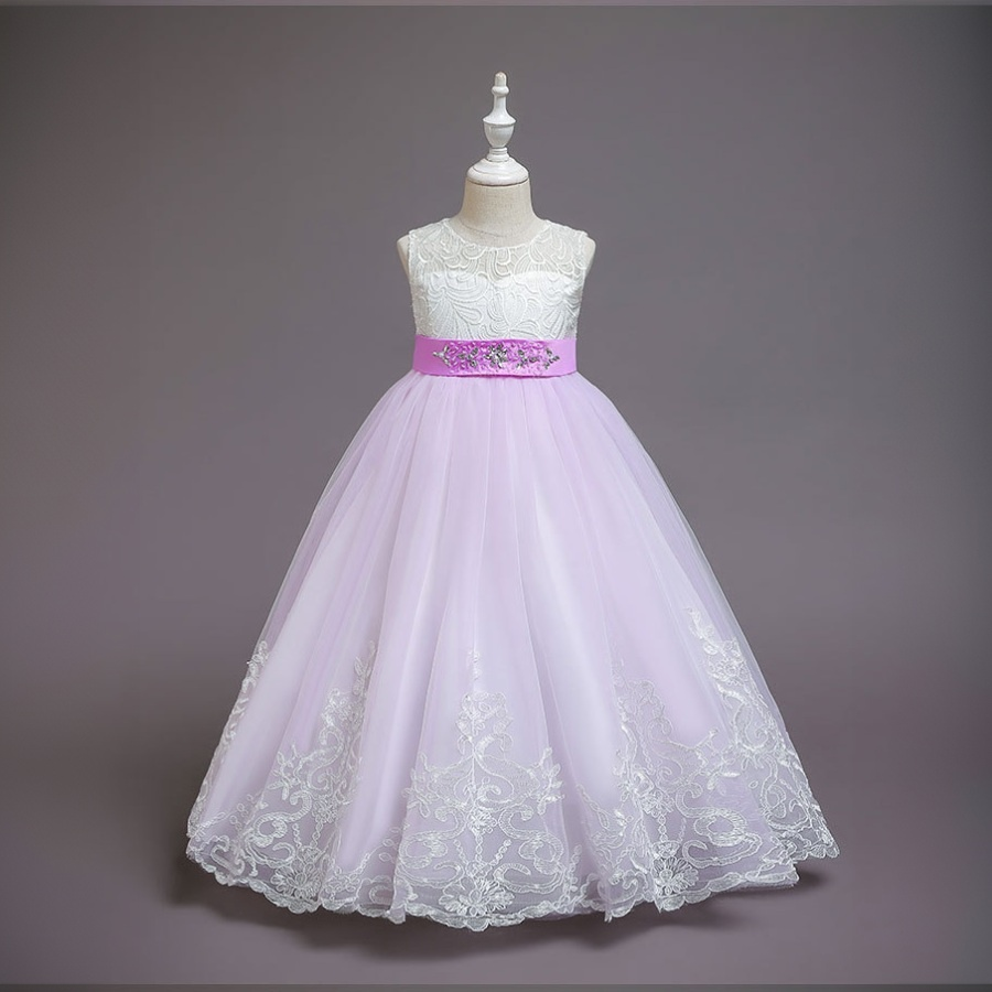 Mesh Bow Lace Sleeveless Maxi Dresses - image 12