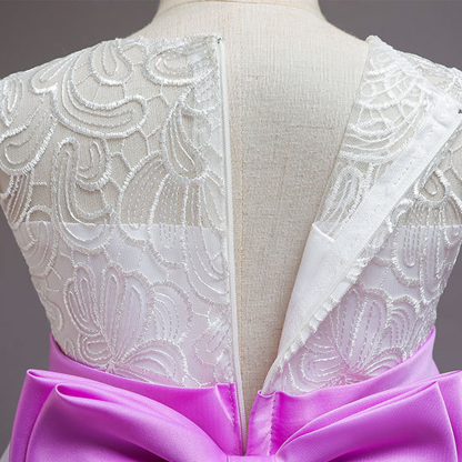 Mesh Bow Lace Sleeveless Maxi Dresses - image 15