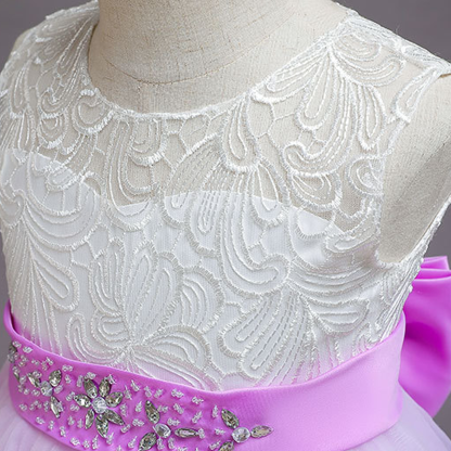 Mesh Bow Lace Sleeveless Maxi Dresses - image 14