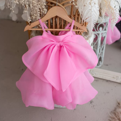 Satin Bow Sleeveless Midi Dresses - image 3