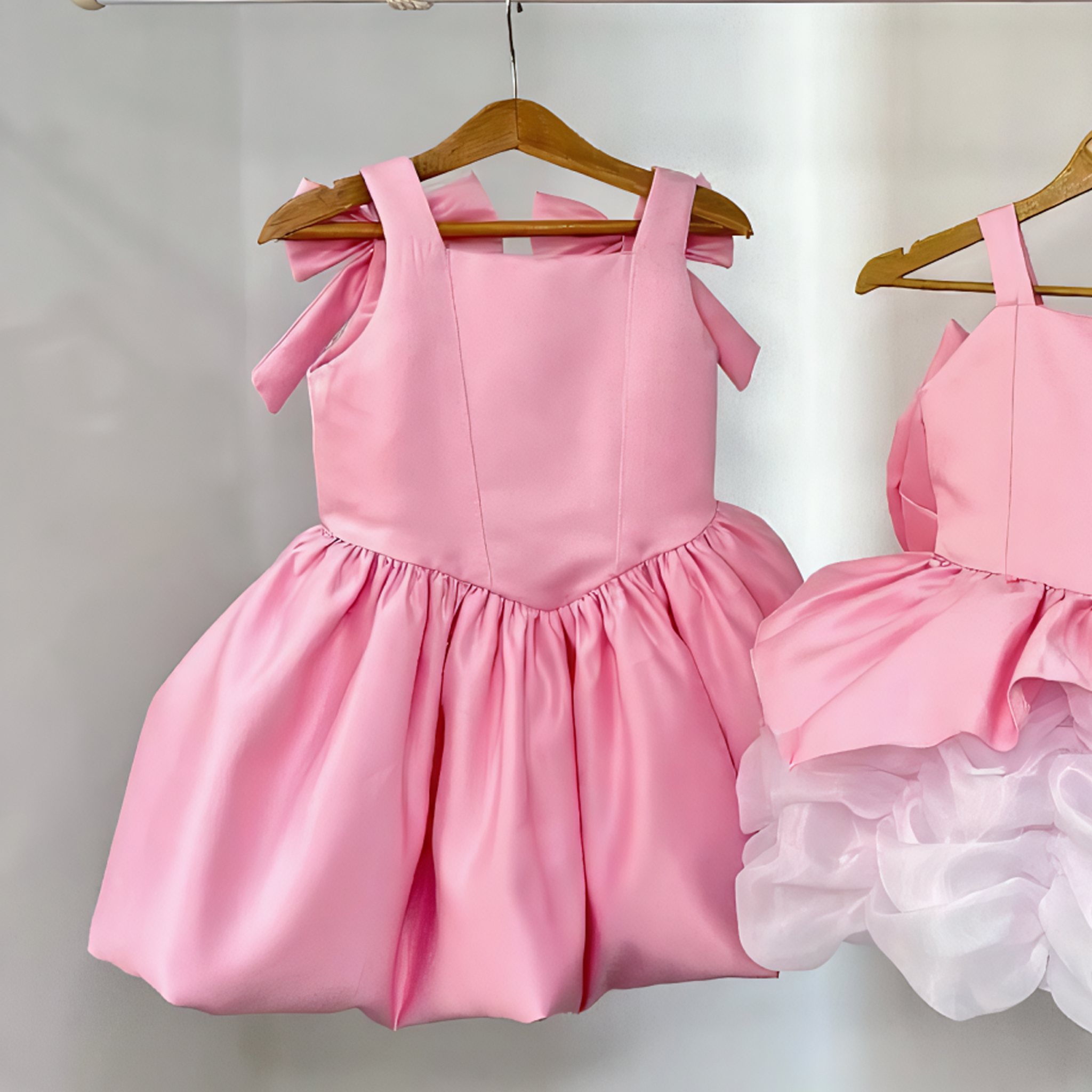 Satin Bow Drawcord Sleeveless Midi Dresses - image 5